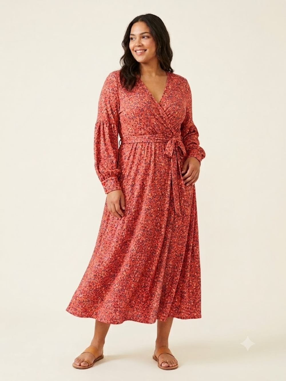 Plus Faux Wrap Maxi Dress Tomato Girl Floral Boho Chic Riviera Aesthetic Asos